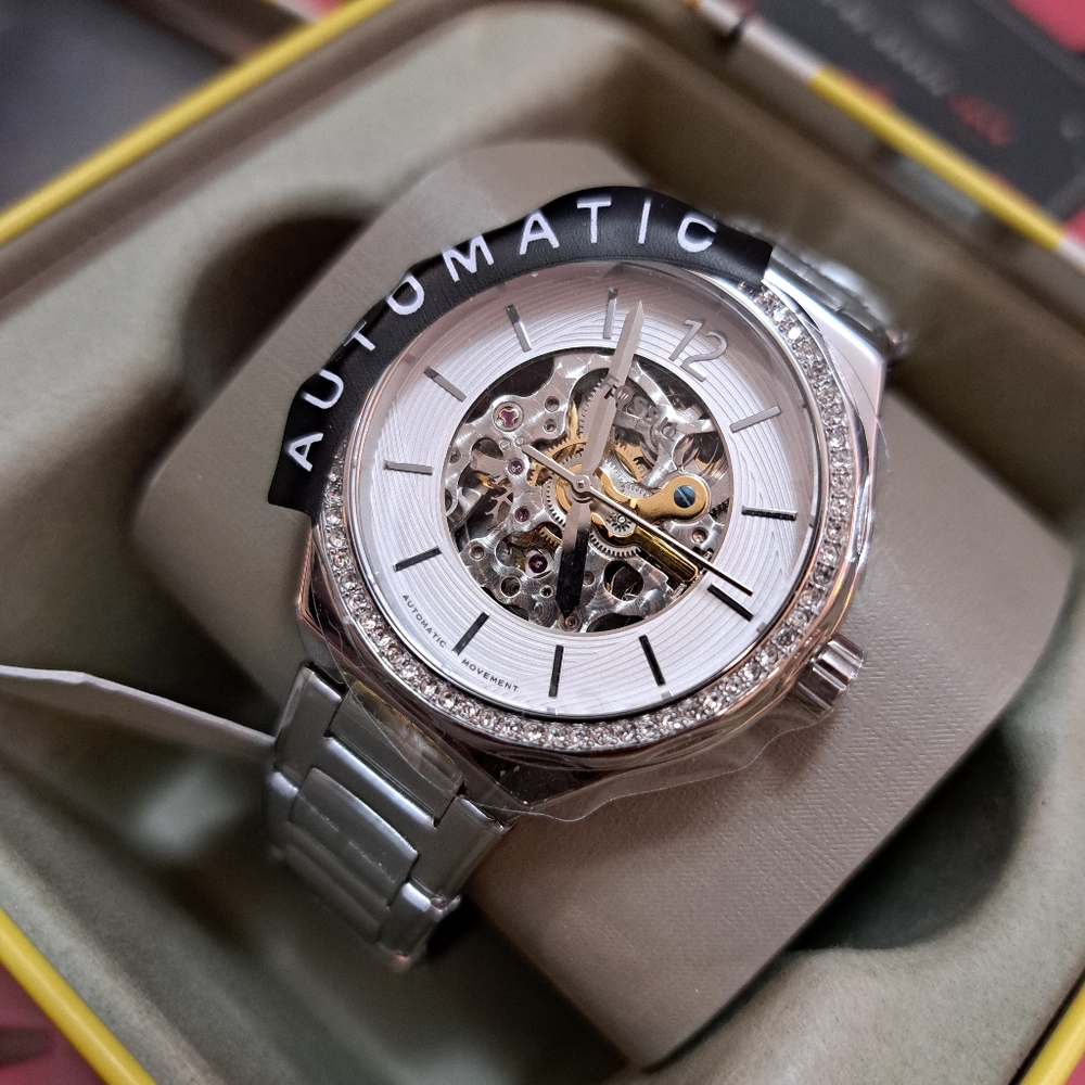 Fossil Watch with Visible Gears Unisex